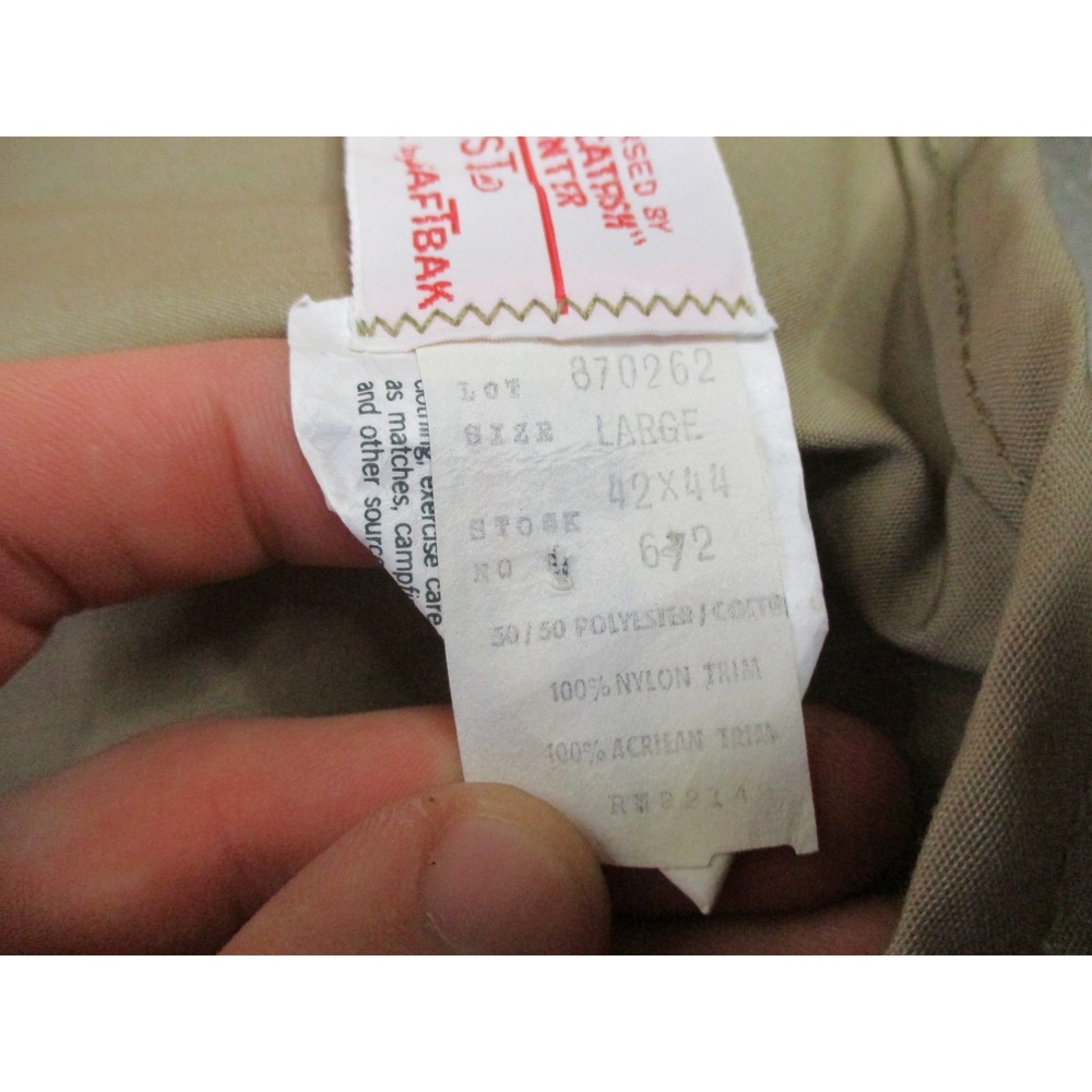 Vintage SafTbak Hunting Vest Large 42x44 Orange Tan USA Catfish Hunter Pockets - Picture 4 of 11